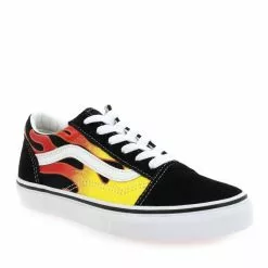 Vans OLD SKOOL KID - Noir Jaune Noir Jaune -Promos BOTTES Magasin 61388 11 01 2