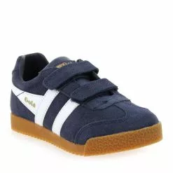 Gola HARRIER VELCRO CKA192 - Bleu Jaune Bleu Jaune -Promos BOTTES Magasin 62066 08 01 2