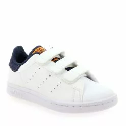 Adidas Originals STAN SMITH DENIM VELCRO CF C H20 - Blanc Marine Blanc Marine