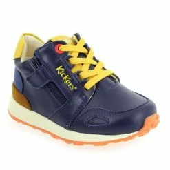 Kickers DENVER MID - Marine Jaune Marine Jaune